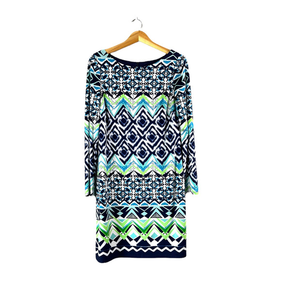 Blue and Green Vince Camuto Body Con Dress 10 - Picture 1 of 5